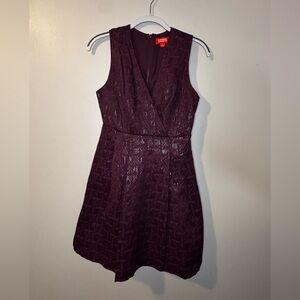 Kirna Zabete Deep Purple Mini Dress